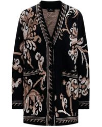 Etro - Jacquard Gebreide Cardigan - Lyst