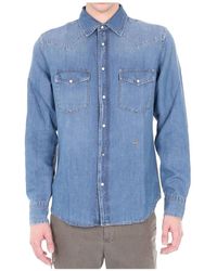 Jacob Cohen - Overhemden ,Blauw ,Denim Denim Shirts - Lyst