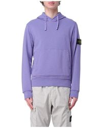 Stone Island - Royal Kapuzenpullover Mit Langen Ärmeln - Lyst