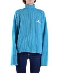 Giada Benincasa - Truien & Vesten ,Blauw ,Wol Gebreide Kleding - Lyst