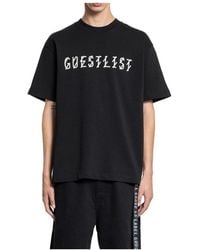 44 Label Group - Tops ,Zwart ,Katoen Zwart Katoenen Jersey Ronde Hals T-Shirt - Lyst