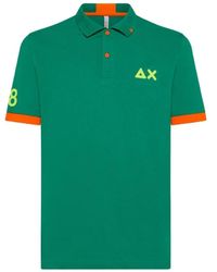 Sun 68 - Fluoreszierendes polo-logo-shirt - Lyst