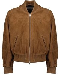 Ami Paris - Lederjacke Mit Reißverschluss - Lyst