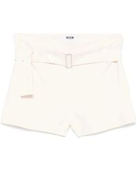 MSGM - Off Bermuda Shorts Stylische Passform - Lyst