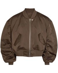 Rick Owens - Jassen ,Bruin ,Polyester Secchia Flight Bomber - Lyst