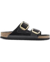 Birkenstock - Arizona Big Buckle Patent Leather Two Bar Mules , Patent - Lyst