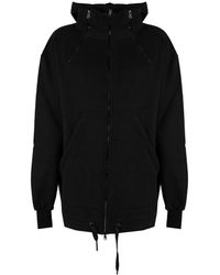 LA HAINE INSIDE US - Hoodies & Sweatvesten ,Zwart ,Oversized Hoodie Met Rits En Capuchon - Lyst