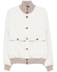 Brunello Cucinelli - Jassen ,Wit ,Stijlvolle Jas Cjz 81 - Lyst