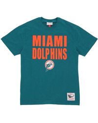 Mitchell & Ness - Tops ,Groen ,Katoen Miami Dolphins Nfl T-Shirt - Lyst
