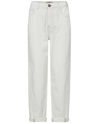 Mos Mosh - Casual Boyfriend Jeans Wit - Lyst