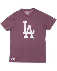 KTZ - Tops ,Paars ,Team Logo Tee Paars/Wit T-Shirt - Lyst