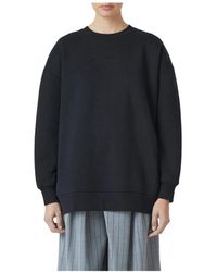 Closed - Schwarzer oversize crew neck pullover - Lyst