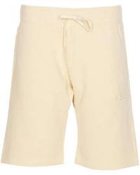 Autry - Jersey cream shorts mit elastischem bund - Lyst