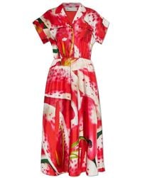 Tory Burch - Mini-Jurk Met Bloemenprint - Lyst