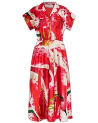 Tory Burch - Kleid Mit Print - Lyst