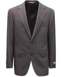 Canali - Wollen Pak Grijs - Lyst