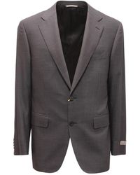 Canali - Wollen Pak Grijs - Lyst