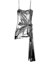 DIESEL - Schwarzes kleid mit metallic-effekt,party dresses - Lyst