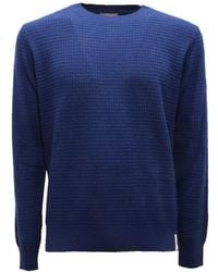 Brooksfield - Truien & Vesten ,Blauw ,Wol Wollen Trui - Lyst