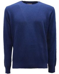 Brooksfield - Truien & Vesten ,Blauw ,Wol Wollen Trui - Lyst