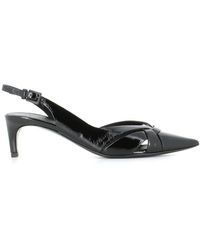 Roberto Del Carlo - Schwarze spitze lederpumps - Lyst