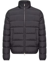Moncler - Jassen ,Blauw ,Polyester Baudinet Kort Donsjack - Lyst