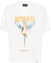 Represent - Wiedergeborenes logo print t-shirt - Lyst