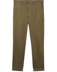 Brooks Brothers - Broeken ,Groen ,Katoen Regular Fit Stretch Katoen Gabardine Comfort Chino - Lyst