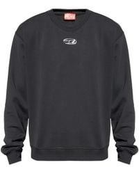 DIESEL - Hoodies & Sweatvesten ,Zwart ,Katoen S-Norm-Iod Sweatshirt - Lyst