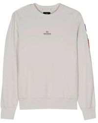 Parajumpers - Hoodies & Sweatvesten ,Grijs ,Katoen Elastisch Katoenen Sweatshirt Met Nylon - Lyst