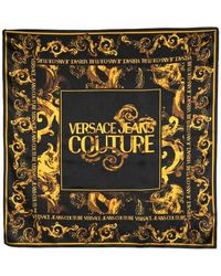 Versace - Schwarz/gold foulard 2024 kollektion - Lyst