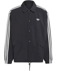 adidas - 3-Stripes Coach Jacket - Lyst