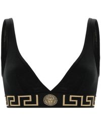 Versace - Negro Triángulo Algodón Elástico Ropa Interior, Mujer, Talla - Lyst