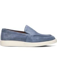 Stefano Lauran - Blaue Wildleder Herren Slip-On Schuhe - Lyst