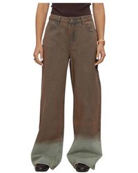 Refined Department - Jeans ,Bruin ,Denim Wide Jeans Ladies Woven Washed Denim Payton Bruin - Lyst