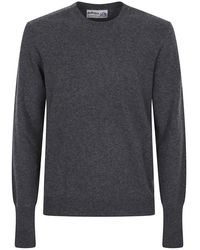 Ballantyne - Truien & Vesten ,Grijs ,Kasjmier Kasjmier Crew Neck Pullover Sweater - Lyst