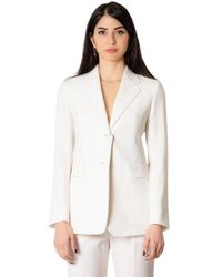 Max Mara - Jassen ,Wit ,Wol Witte Blazer - Lyst