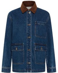 Kaffe - Denim Jackets - Lyst