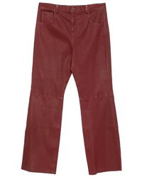 Amiri - Broeken ,Rood ,Leer Vintage Cut Leren Broek - Lyst