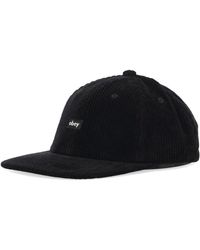 Obey - Samt Flache Schirmkappe Schwarz - Lyst