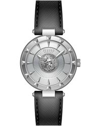 Versus - Accessoires ,Grijs ,Sertie N Dameshorloge Leeuw Ontwerp - Lyst