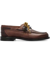 DSquared² - Schoenen ,Bruin ,Leer Lace-Up Leren Schoenen - Lyst