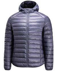 J.O.T.T - Jassen ,Blauw ,Ripstop Jas Met Capuchon - Lyst