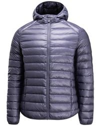 J.O.T.T - Jassen ,Blauw ,Ripstop Jas Met Capuchon - Lyst