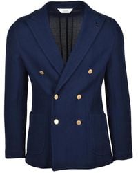 Paoloni - Jassen ,Blauw ,Katoen Cotton Blazer - Lyst
