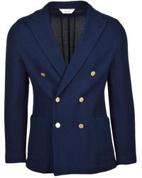 Paoloni - Jassen ,Blauw ,Katoen Cotton Blazer - Lyst