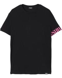 DSquared² - Schwarzes Rundhals-T-Shirt Stilvoller Komfort - Lyst