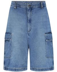 flâneur - Denim Shorts - Lyst