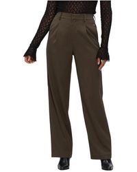 Ibana - Broeken ,Bruin ,Phiene Wijde Broek - Lyst