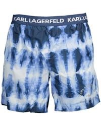 Karl Lagerfeld - Blauwe Polyester Zwemkleding - Lyst